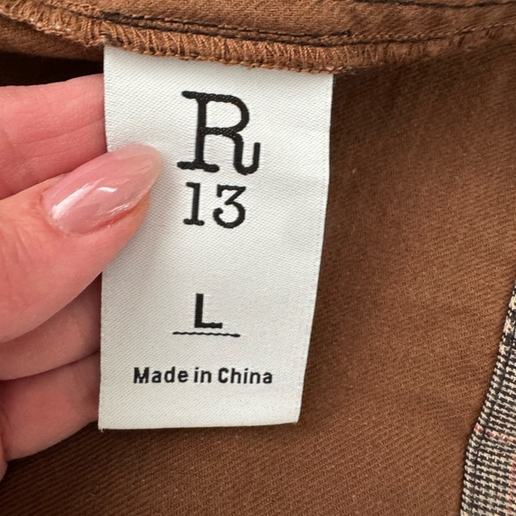 R13 Double belted trench coat size Large - Picture 14 of 17